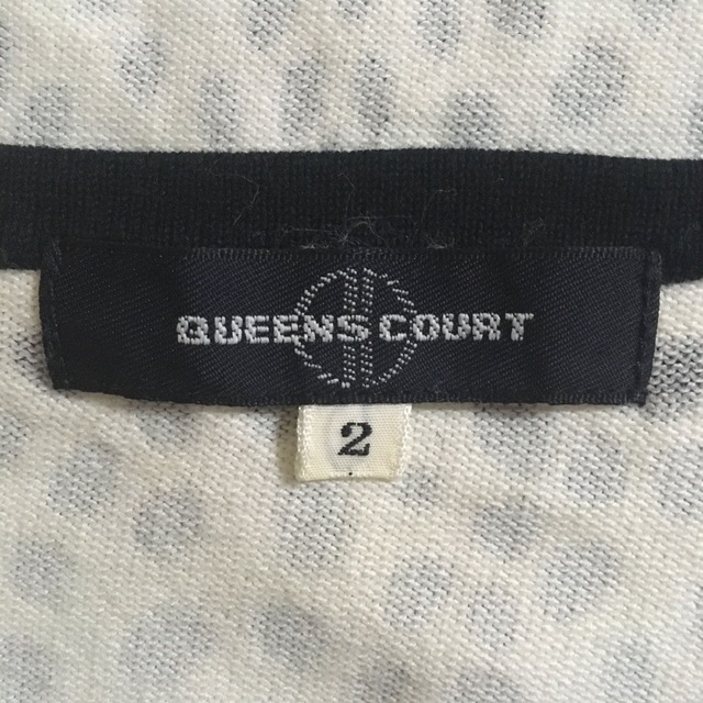 QUEENS COURT(クイーンズコート)のダルメシアン柄　ツインカーデガン レディースのトップス(カーディガン)の商品写真