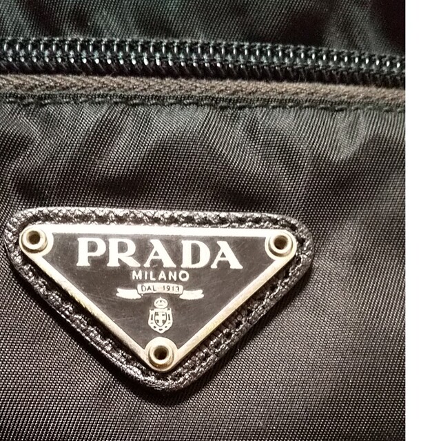 PRADA ポーチ マルチ セカンドバッグ  ウール クラッチバッグ 三角ロゴ