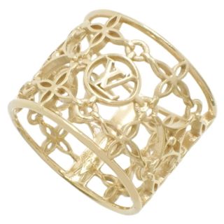 Louis Vuitton Ring Nanogram S M00210 Ring 5.5 US GOLD+SILVER Women