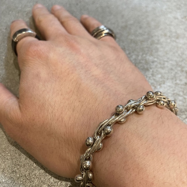 VINTAGE ヴィンテージ シルバー925DNAブレスレット/メキシカン 適当な