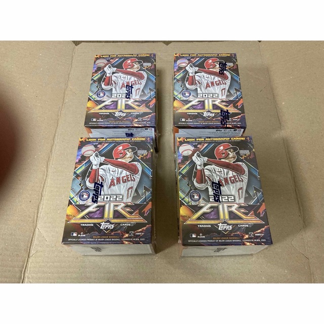 MLB 2022 TOPPS FIRE 新品 未開封ボックス 大谷翔平 4BOXの通販 by ...