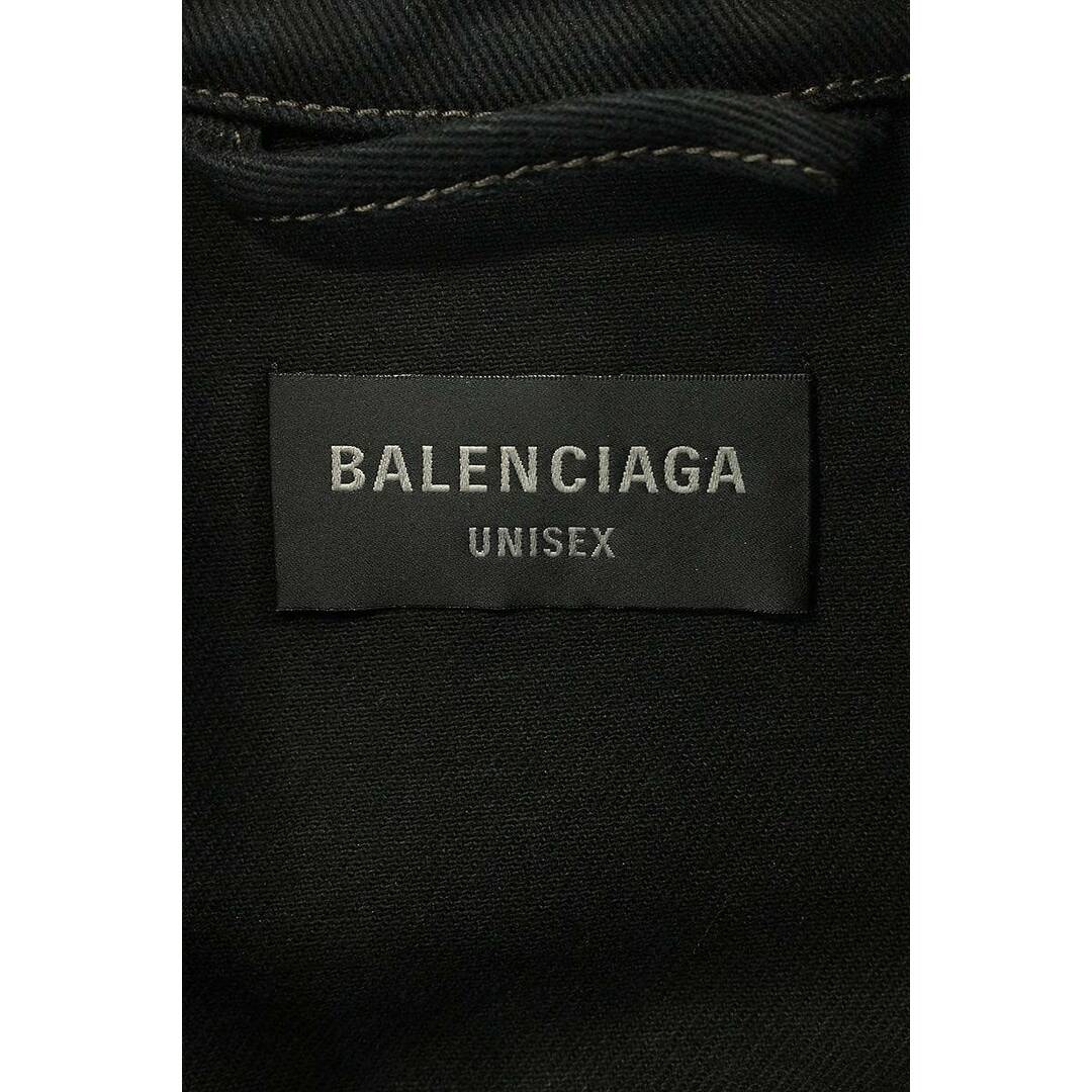 Balenciaga(バレンシアガ)のバレンシアガ  23SS  724651 TNW54 バックテーピングキャンペーンロゴクラッシュデニムジャケット メンズ 1 メンズのジャケット/アウター(Gジャン/デニムジャケット)の商品写真