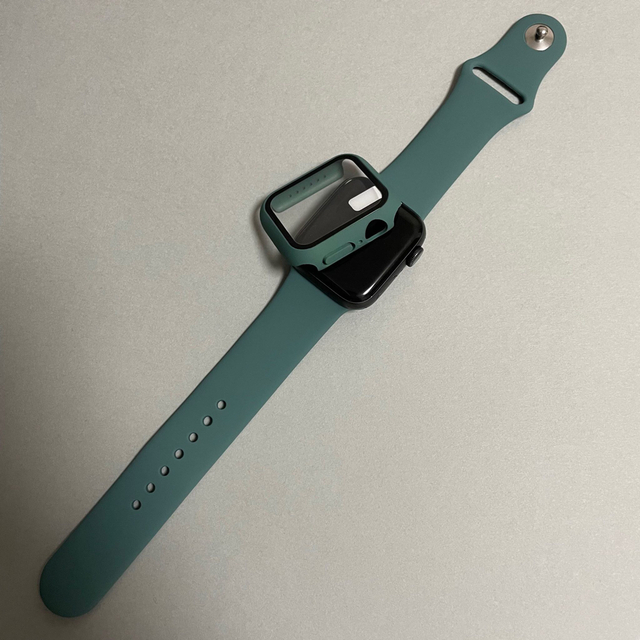 Apple Watch(アップルウォッチ)のAppleWatch アップルウォッチ バンド カバー S/M 44mm 緑 メンズの時計(ラバーベルト)の商品写真