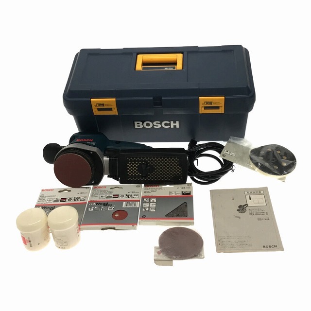 BOSCH(ボッシュ)の☆中古品☆BOSCH ボッシュ 吸じんランダムアクションサンダー GEX125AC/MF 電子無段変速 100V 研磨 付属品 取扱説明書付 69248 自動車/バイクのバイク(工具)の商品写真