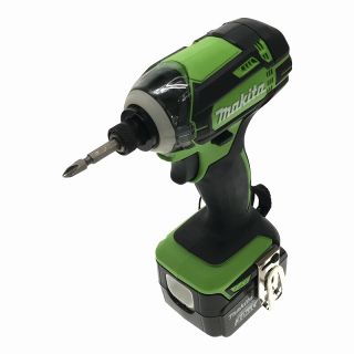 ☆極美品☆ makita マキタ 14.4V 充電式インパクトドライバ TD138DRFXL ライム バッテリー2個(BL1430B)付き 充電器(DC18RF)付き 69543