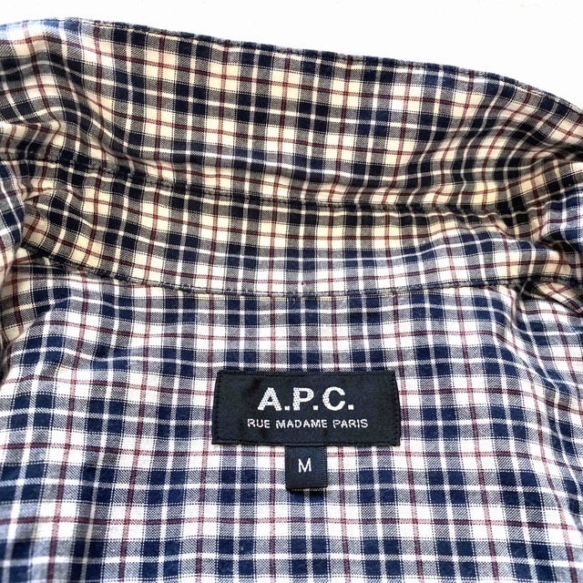 A.P.C(アーペーセー)の【A.P.C.】APC チェック 長袖 ボタンダウンシャツ[M]/メンズ/ メンズのトップス(シャツ)の商品写真