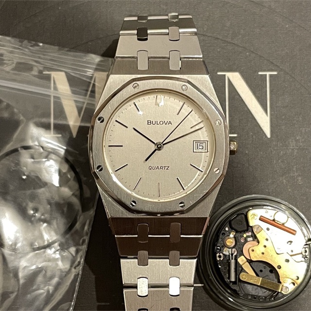 「OH済み」ブローバ BULOVA ロイヤルオーク型  腕時計