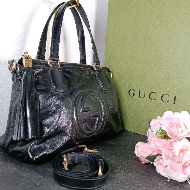極美品】 GUCCI グッチ ソーホー 2way ハンドバッグ ショルダー お手頃