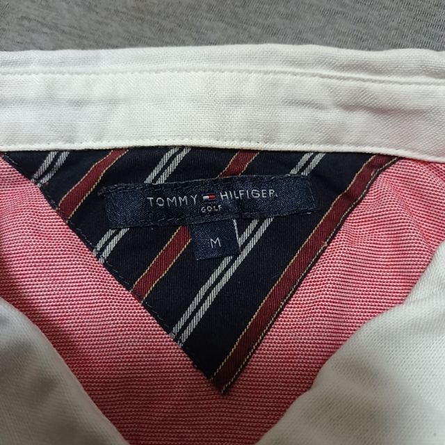 TOMMY HILFIGER(トミーヒルフィガー)の◆トミーヒルフィガーゴルフ　レディース　長袖 ポロシャツ　Ｍサイズ　ピンク スポーツ/アウトドアのゴルフ(ウエア)の商品写真