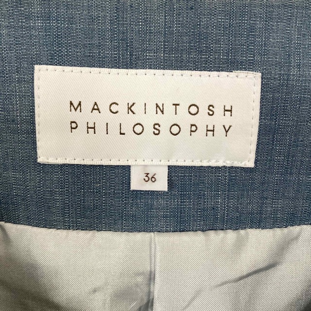 MACKINTOSH PHILOSOPHY(マッキントッシュフィロソフィー)の【極美品】マッキントッシュフィロソフィー  7分袖 ノーカラーツイードジャケット レディースのジャケット/アウター(ノーカラージャケット)の商品写真