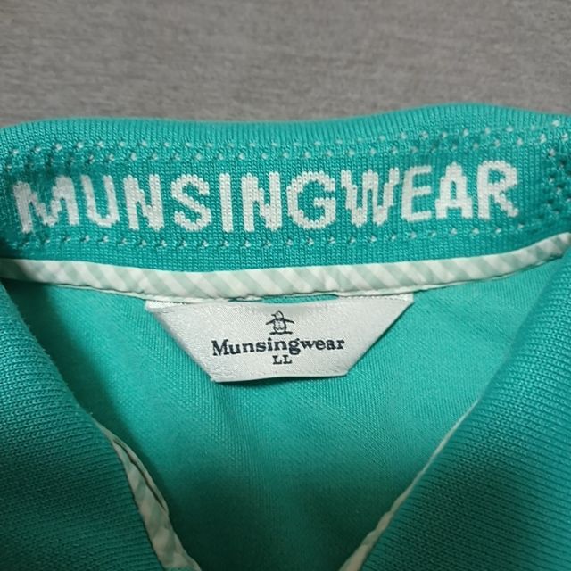 Munsingwear(マンシングウェア)のマンシングウェア ゴルフ　レディース　半袖ポロシャツ　ＬＬサイズ　ミントグリーン スポーツ/アウトドアのゴルフ(ウエア)の商品写真