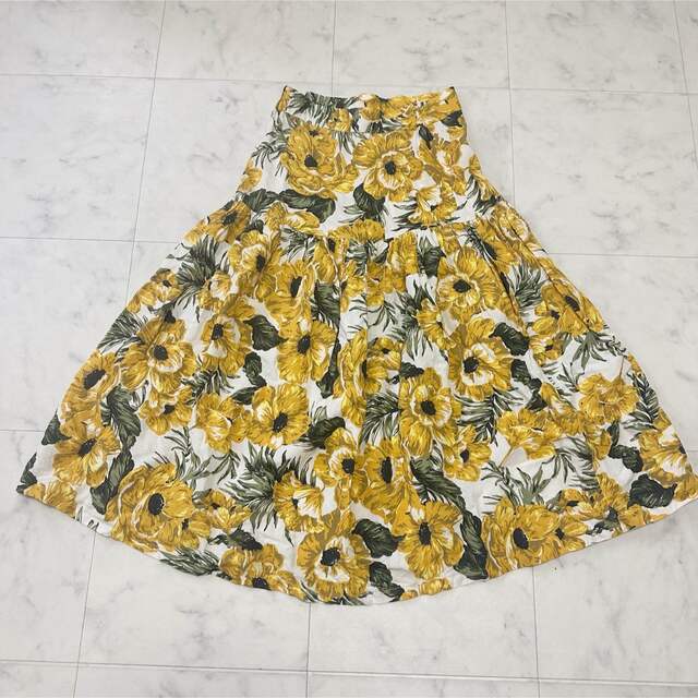 セレクトショップ購入 花柄スカート - ひざ丈スカート