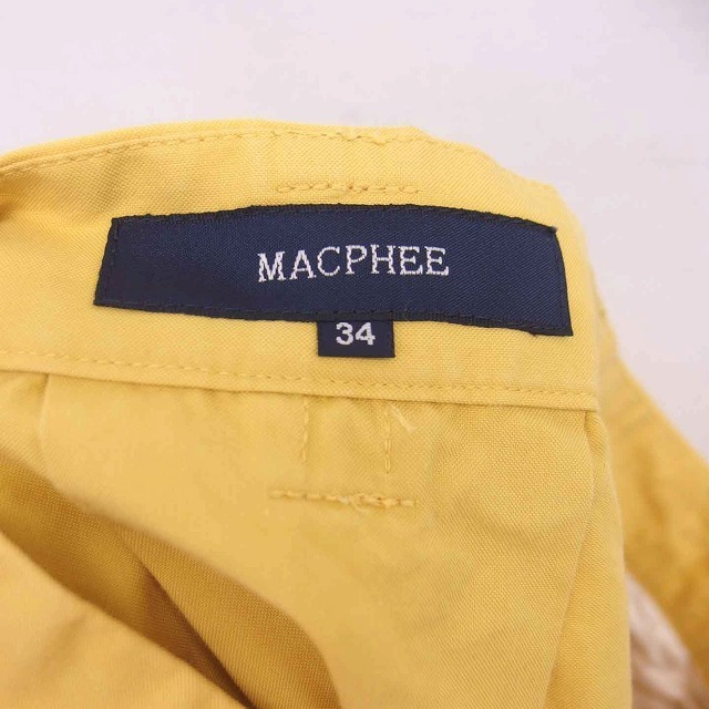MACPHEE(マカフィー)のマカフィー  トゥモローランド フレア スカート ミニ 薄手 34 黄 イエロー レディースのスカート(ミニスカート)の商品写真