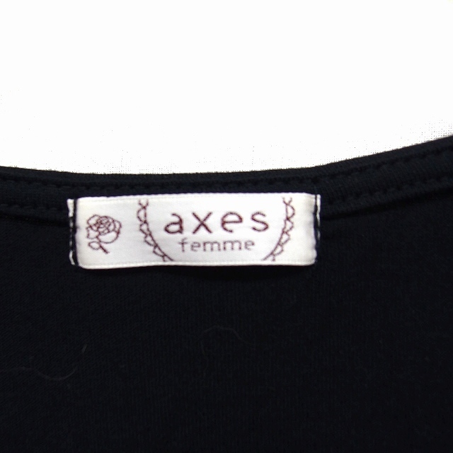 axes femme(アクシーズファム)のアクシーズファム axes femme タンクトップ カットソー  レース 黒 レディースのトップス(タンクトップ)の商品写真