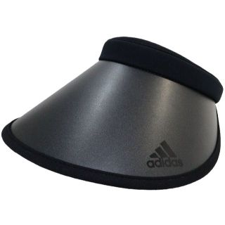 アディダス(adidas)のadidas アディダス サンバイザー 3ストライプUVカット90％ブラック新品(その他)