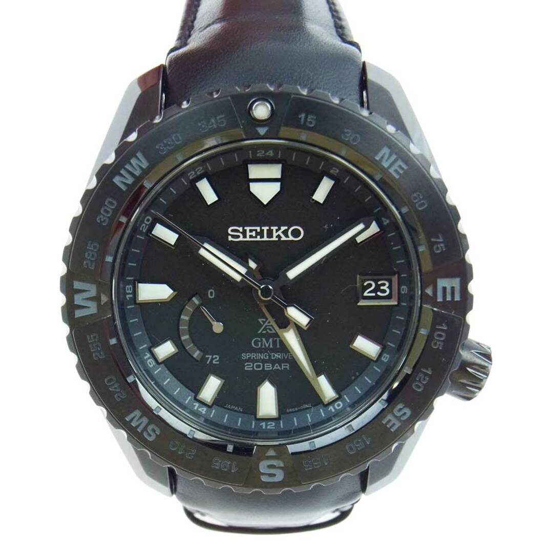 SEIKO セイコー 時計 SBDB023 PROSPEX プロスペックス LX line スプリングドライブ 純チタン 自動巻 腕時計 ウォッチ ブラック系約20cmケース厚み