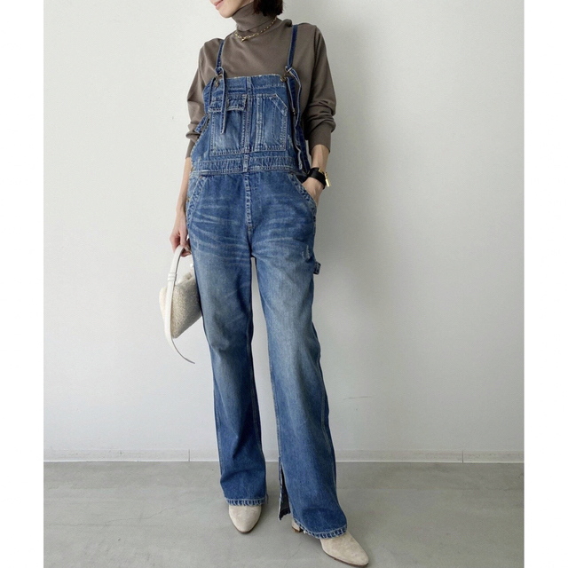 L'Appartement DEUXIEME CLASSE(アパルトモンドゥーズィエムクラス)のL'Appartement アパルトモンDenim over all サロペット レディースのパンツ(サロペット/オーバーオール)の商品写真