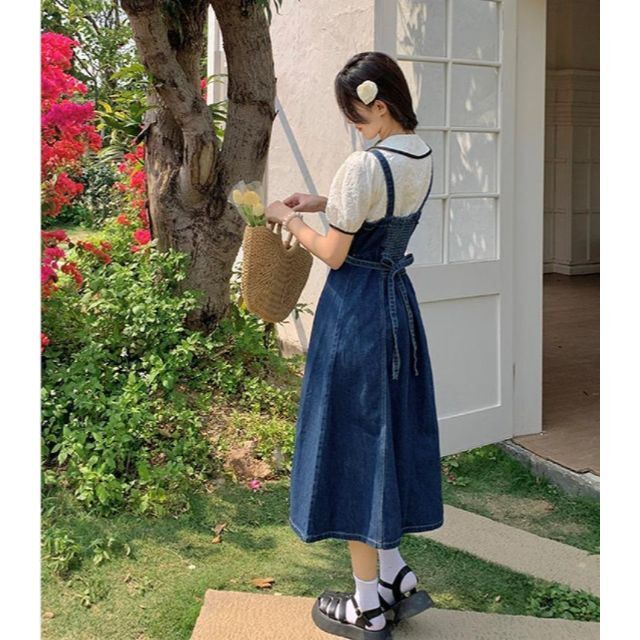 大きいサイズ レディース デニム サロペット ワンピース 春夏 秋 大きいサイズ レディース デニム サロペット ワンピース 春夏 秋