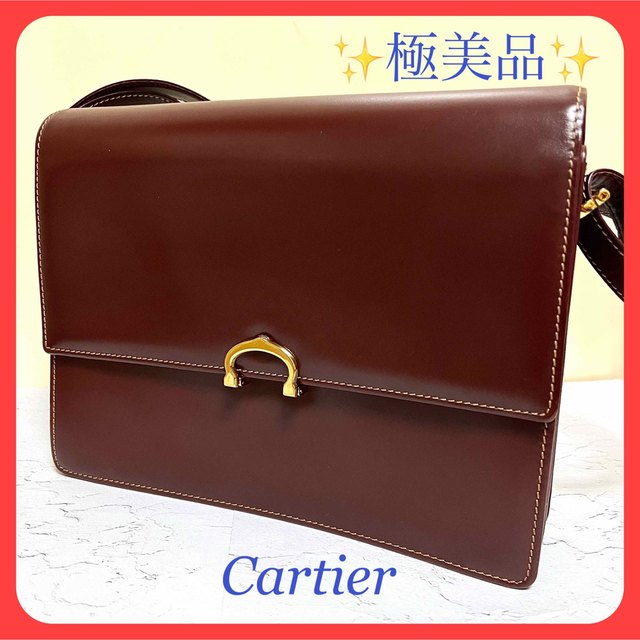 【極美品】Cartie マストカーフレザー ショルダーバッグ