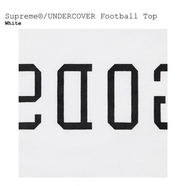 Supreme(シュプリーム)の【Supreme/UNDERCOVER】 Football Top ホワイト Ｍ メンズのトップス(Tシャツ/カットソー(半袖/袖なし))の商品写真