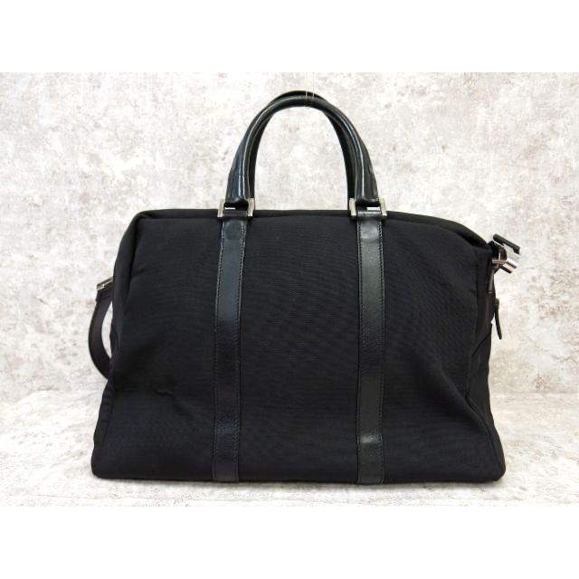 GUCCI★グッチ★ナイロンレザー 本革★2way ボストンバッグ★斜め掛け★