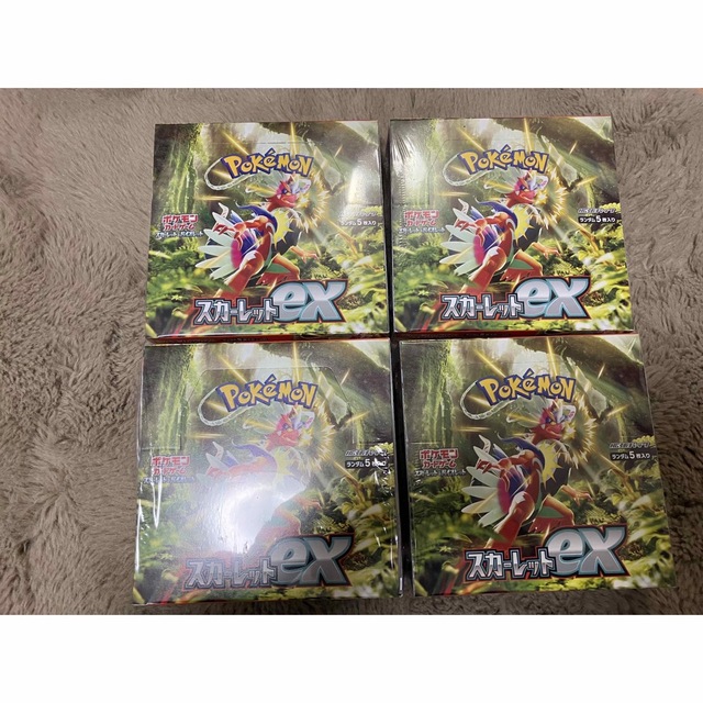 ポケモンカードゲーム スカーレット ex 4BOX シュリンク付き 新品未開封品