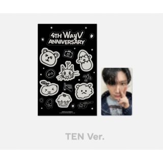 テン WayV ステッカー トレカ 4th Anniversary TEN(アイドルグッズ)