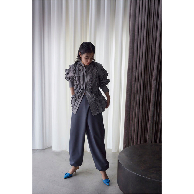 MEER★WRAP BALLOON PANTS/CHARCOAL レディースのパンツ(カジュアルパンツ)の商品写真