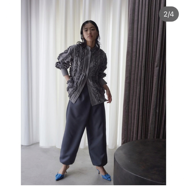 MEER★WRAP BALLOON PANTS/CHARCOAL レディースのパンツ(カジュアルパンツ)の商品写真