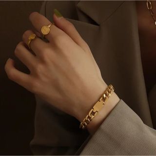 トーガ(TOGA)のDouble point chain bracelet gold No.1043(ブレスレット/バングル)