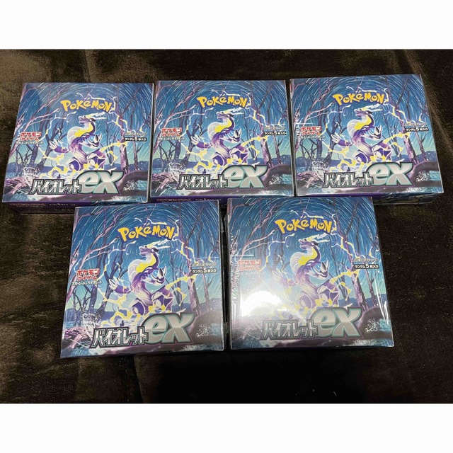 バイオレットex box シュリンク付き 5box ポケモンカード