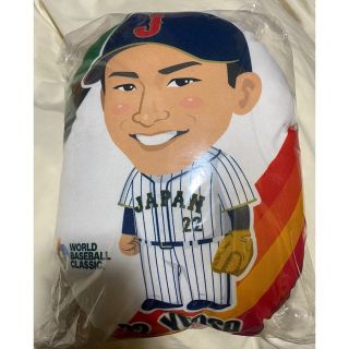 ハンシンタイガース(阪神タイガース)のWBC 侍ジャパン ガチャ 湯浅京己　クッション(スポーツ選手)