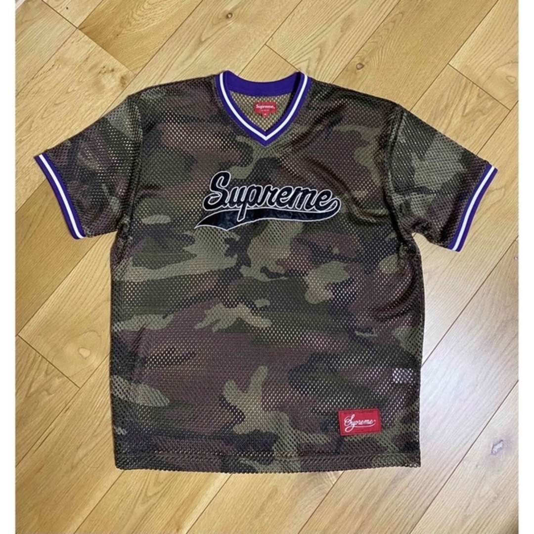 【付属品あり】SUPREME 18SS Mesh Baseball Top【M】