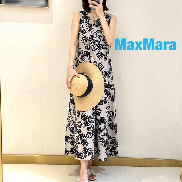 MaxMara 花柄ワンピース