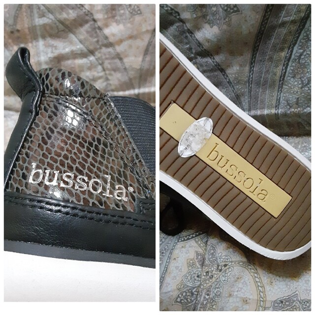 bussola(ブソラ)のブソラ bussola 本革/パイソン型押しスニーカー/22.5cm レディースの靴/シューズ(スニーカー)の商品写真