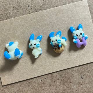 ポケモン(ポケモン)の3dネイルパーツ　オーダー　【マイナン　ポケモン　痛ネイル】(デコパーツ)