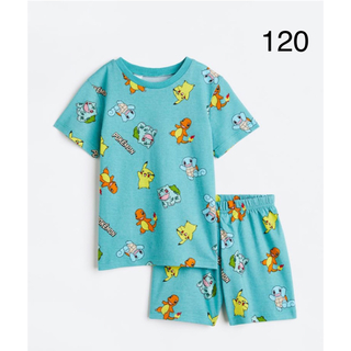 エイチアンドエム(H&M)の《最新作》新品　ポケモン　パジャマ　半袖　120/130(パジャマ)