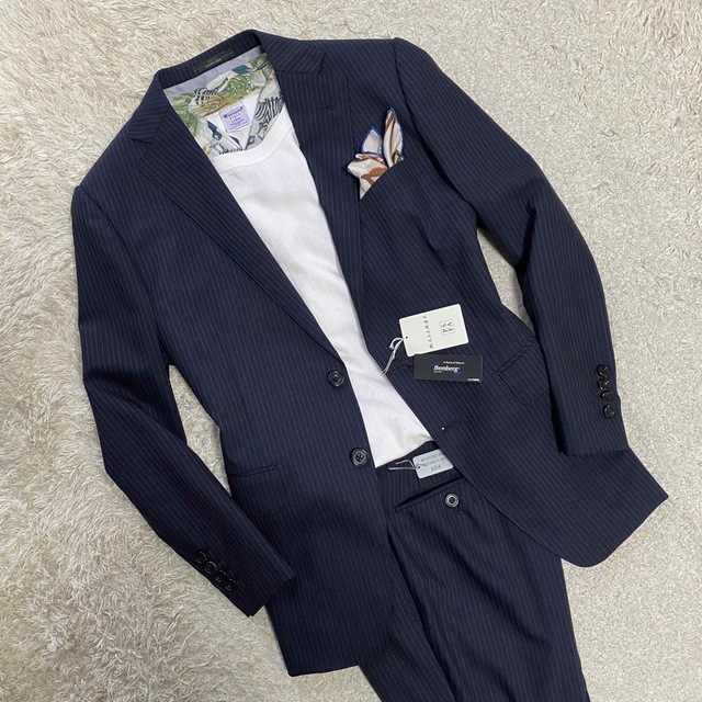 THE SUIT COMPANY(スーツカンパニー)のP.S.FA 新品未使用　スペアパンツ付き　3点セット　94AB M位ゆったりめ メンズのスーツ(セットアップ)の商品写真