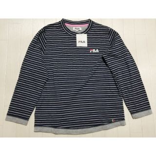 フィラ(FILA)の新品タグ付　FILA フィラ　ボーダー柄ルームウェア　トップスのみ　部屋着(ルームウェア)