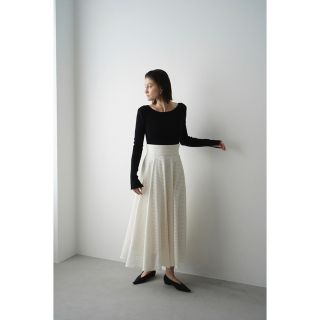 クラネ(CLANE)の美品■CLANE DOT MESH SKIRT クラネ■イエナ トゥモローランド(ロングスカート)