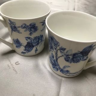 Aynsley China - エインズレイ エリザベスローズブルー マグカップ 2個 ...