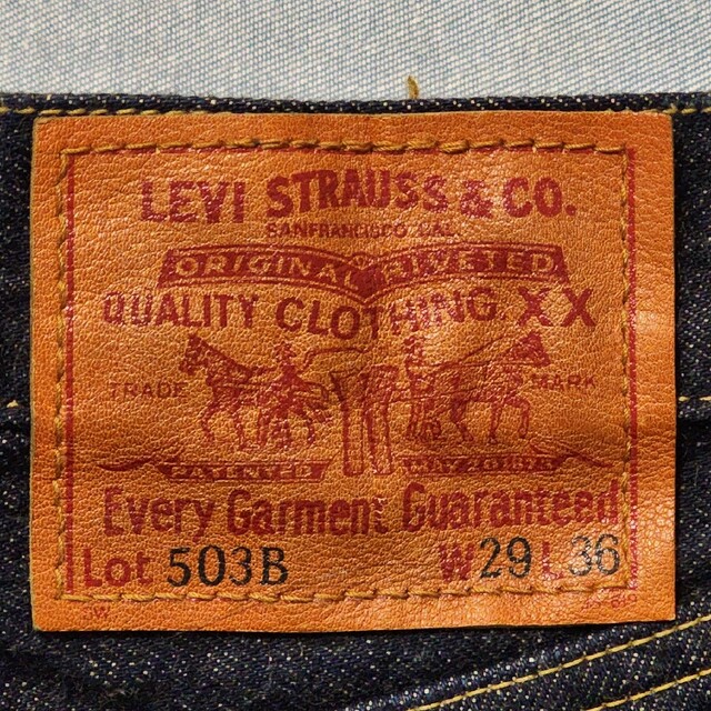 Levi's リーバイス 503B XX ビッグE 赤耳 日本製 W29L36 選ぶなら 5874