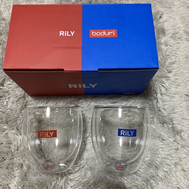 RILY Bodum Double Wall Mug エンタメ/ホビーのタレントグッズ(ミュージシャン)の商品写真