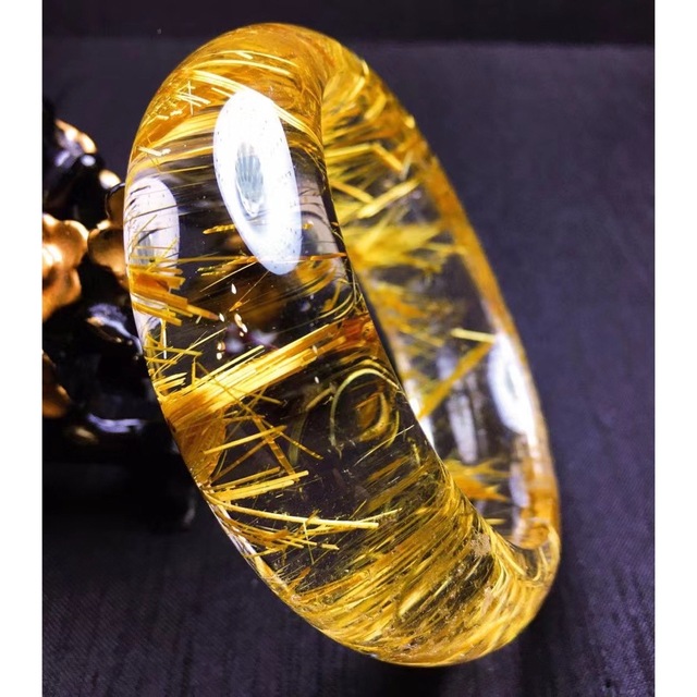 天然】ゴールド タイチンルチルクォーツ バングル 57.5mm | talents 天然】ゴールド タイチンルチルクォーツ バングル 57.5mm | talents