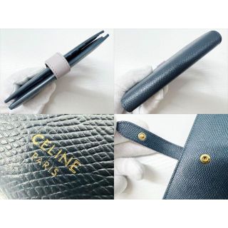 celine - ほぼ未使用 美品 セリーヌ ロゴ ミディアムストラップ