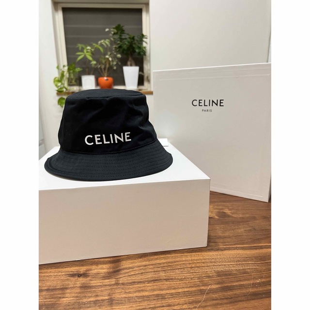 メンズCELINE セリーヌ　バケット　ハット　L ブラック　キャップ