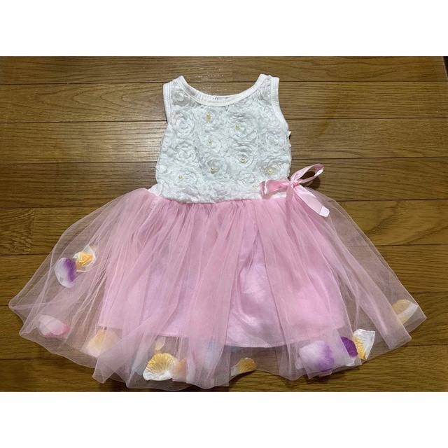 ベビードレス ワンピース ハーフバースデー 誕生日 セレモニードレス キッズ/ベビー/マタニティのキッズ服女の子用(90cm~)(ドレス/フォーマル)の商品写真