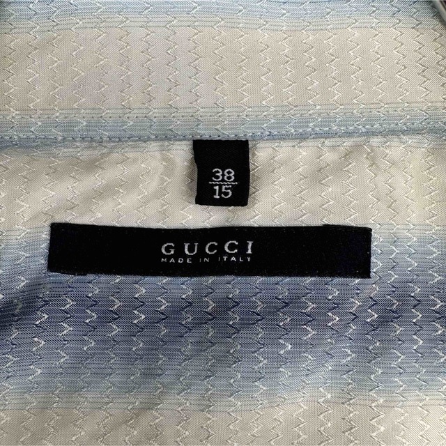 Gucci(グッチ)の【GUCCI】グッチ 38 M シャツ 長袖 ストライプ 光沢 ウエスタン メンズのトップス(シャツ)の商品写真