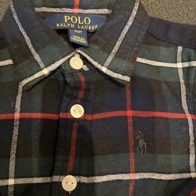 POLO RALPH LAUREN(ポロラルフローレン)のPOLO 2T 90 95 シャツ　シャツワンピース　ポロ　ラルフローレン キッズ/ベビー/マタニティのキッズ服女の子用(90cm~)(ワンピース)の商品写真