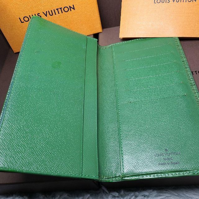 激安 販売 店 LOUIS VUITTON ルイヴィトン エピ 緑 長財布 札入れ